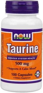 Tauryna Taurine 500mg 100 kapsułek NOW FOODS