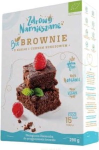 Mieszanka do wypieku brownie z kakao i cukrem kokosowym 290 g Zdrowo Namieszane