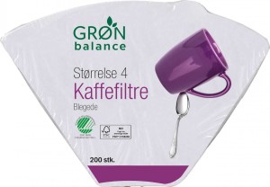 FILTRY PAPIEROWE DO KAWY BIAŁE ROZMIAR 4 (200 szt.) - GRON BALANCE