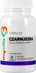 Olej z czarnuszki 500mg 60 kapsułek MyVita