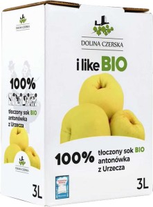 SOK JABŁKOWY ANTONÓWKA NFC BIO 3 L - DOLINA CZERSKA