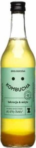 KOMBUCHA Z LUKRECJĄ I MIĘTĄ BIO 500 ml - ZAKWASOWNIA