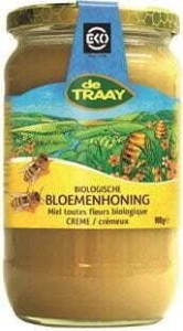 MIÓD NEKTAROWY WIELOKWIATOWY KREMOWANY BIO 900 g - DE TRAAY