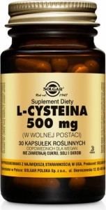 L-Cysteina L-Cysteine 500mg 30 kapsułek Solgar