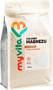 Chlorek magnezu sześciowodny płatki 1000g MyVita