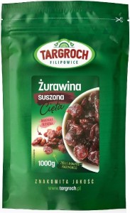 Żurawina suszona cięta 1000g Targroch