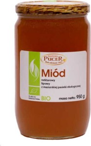 Miód lipowy BIO 950 g Pucer
