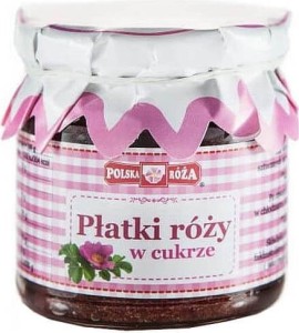 Konfitura z płatków róży w cukrze 220g Polska Róża