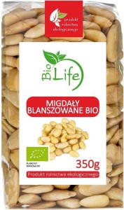 Migdały blanszowane 350g EKO Bio Life