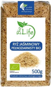 Ryż jaśminowy pełnoziarnisty 500g EKO Bio Life
