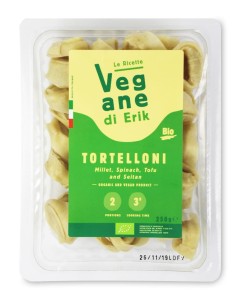 TORTELLONI Z KASZĄ JAGLANĄ, SZPINAKIEM, TOFU, SEITAN BIO 250 g - PASTA FRESCA ROSSI