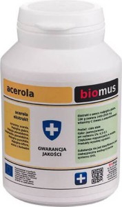 Acerola witamina C proszek 50g BIOMUS