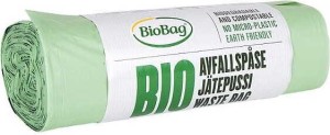 WORKI NA ODPADY BIO I ZMIESZANE 35 L 20 szt (KOMPOSTOWALNE I BIODEGRADOWALNE) - BIOBAG