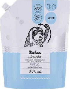 Naturalny żel pod prysznic Kokos i sól morska Refill 800ml Yope