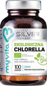 Chlorella BIO proszek 100g MyVita Silver Pure