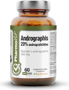 ANDROGRAPHIS 60 KAPSUŁEK 19,38 g - PHARMOVIT (CLEAN LABEL)