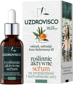 SERUM DO TWARZY NA PROMIENNOŚĆ I NAWODNIENIE CERY ROKITNIK W AMPUŁCE 30 ml - UZDROVISCO