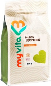 Młody zielony jęczmień sproszkowana trawa 500g MyVita
