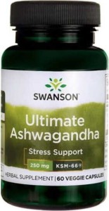 Ashwagandha KSM-66 250mg ekstrakt 60 kapsułek SWANSON