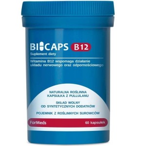 Bicaps Witamina B12 500 ug z inuliną 290mg 60 porcji 60 kapsułek ForMeds