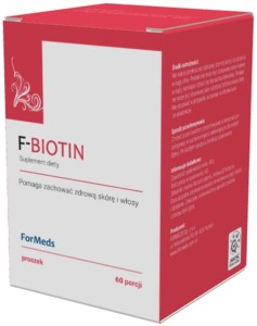 F-Biotin Biotyna 2500mcg 60 porcji 48g ForMeds