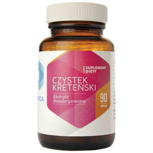 Czystek kreteński ekstrakt standaryzowany 230mg 90 kapsułek Hepatica