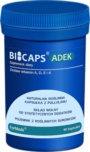 Bicaps ADEK Zestaw witamin A D E i K 60 kapsułek ForMeds