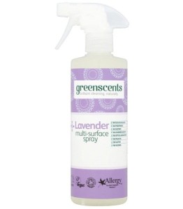 SPRAY DO CZYSZCZENIA RÓŻNYCH POWIERZCHNI, ORGANICZNY, EKONOMICZNY, HIPOALERGICZNY, LAWENDOWY, CERTYFIKOWANY, 500 ML, GREENSCENTS