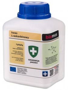 Kwas L-askorbinowy Witamina C 250g BIOMUS
