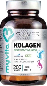 Kolagen Arthro + Beauty Dual Complex Kolagen norweski I + II Typ proszek 200g MyVita Silver Pure