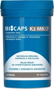 Bicaps Witamina K2 MK-7 200ug 60 porcji 60 kapsułek ForMeds
