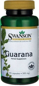 Guarana 500 mg 100 kapsułek SWANSON