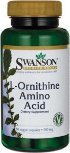 L- Ornityna aminokwas 500mg L- Ornithine Amino Acid 60 kapsułek SWANSON