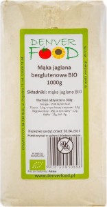 Mąka jaglana bezglutenowa BIO 1000g Denver Food
