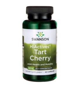 Wyciąg z owoców wiśni HiActives Tart Cherry Extract 465mg 60 kapsułek SWANSON