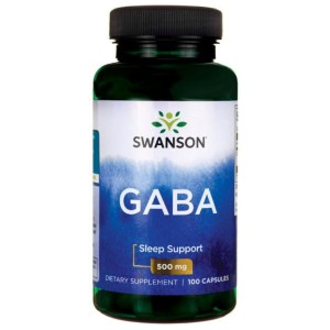 Kwas Gamma Aminomasłowy GABA 500mg 100 kapsułek SWANSON