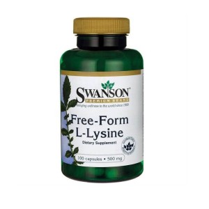 L-Lizyna Free-Form L-Lysine 500mg 300 kapsułek SWANSON