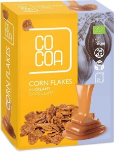 PŁATKI KUKURYDZIANE W CZEKOLADZIE CREAMY BIO (2 x 100 g) 200 g - COCOA