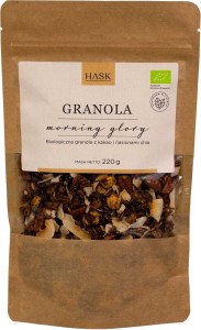 GRANOLA ORZECHY LASKOWE - KAKAO - CHIA (MORNING GLORY) BIO 220 g - HASK