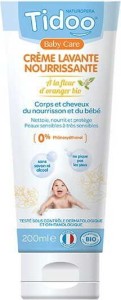 KREM DO MYCIA CIAŁA I WŁOSÓW DLA NIEMOWLĄT I DZIECI KWIAT POMARAŃCZY ECO 200 ml - TIDOO