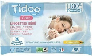 CHUSTECZKI NAWILŻANE DLA NIEMOWLĄT I DZIECI ECO 58 szt. - TIDOO
