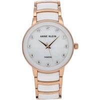 Zegarek damski Anne Klein Diamond-Accented