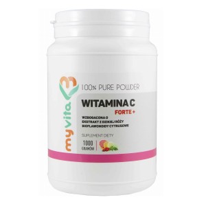 Witamina C Forte + Ekstrakt z dzikiej róży bioflawonoidy cytrusowe 1000g MyVita