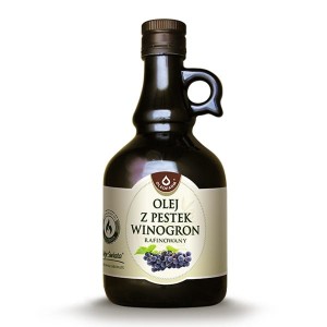 Olej z pestek winogron rafinowany Oleje świata 500ml Oleofarm