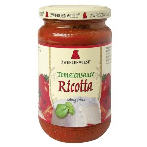 POMIDOROWY SOS Z RICOTTĄ BEZGLUTENOWY BIO 350 g - ZWERGENWIESE