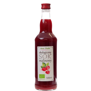SOK MALINOWY NFC BIO 500 ml - ANNA DUDA