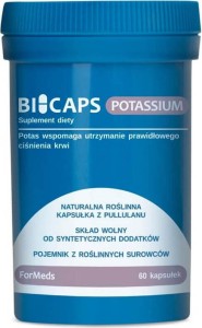 Bicaps Potas Potassium 360mg 60 procji 60 kapsułek ForMeds