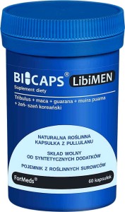 Bicaps LibiMEN Tribulus maca guarana muira puama zeń-szeń koreański 60 kapsułek ForMeds