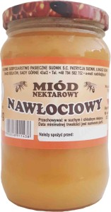 Miód nawłociowy nektarowy 500g Rodzinna Pasieka Sudnik
