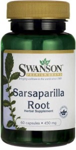 Kolcorośl sarsaparyla 450mg Sarsaparilla 60 kapsułek SWANSON